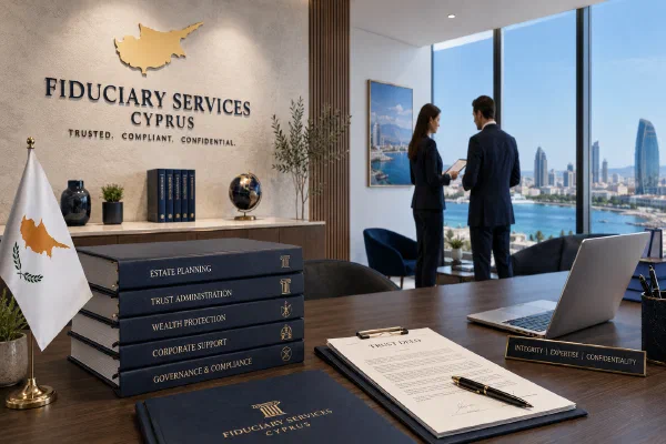 Governance documents and board file representing fiduciary services in Cyprus