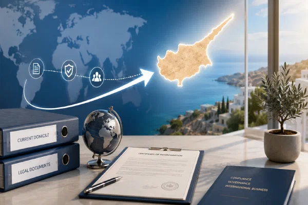 Cross-border document coordination for a company redomiciling to Cyprus