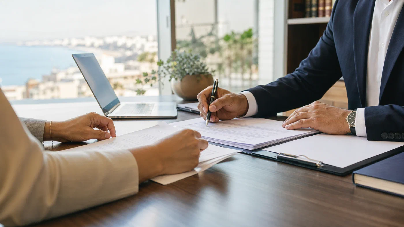 Cyprus Company Formation - Cyprus company formation documents and incorporation certificates on a desk