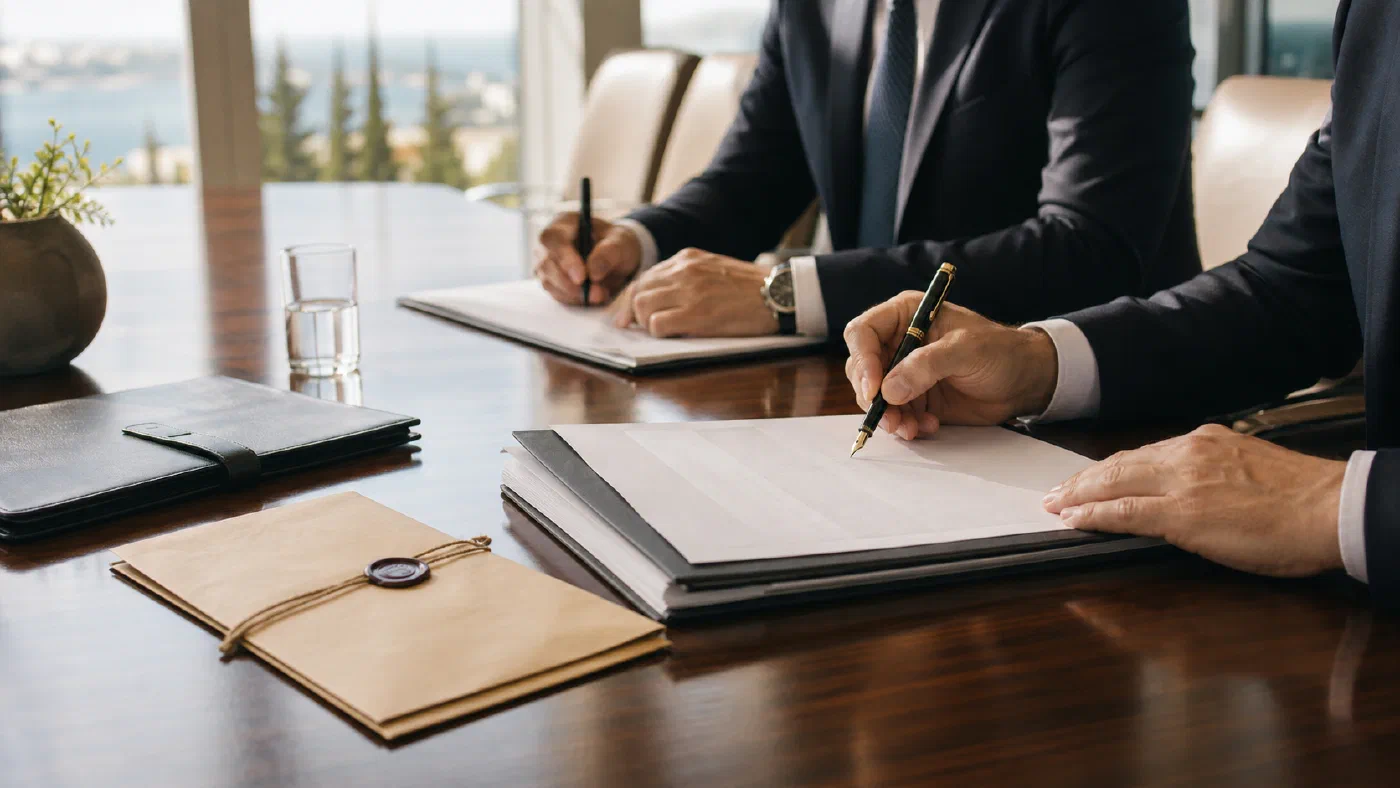 Fiduciary Services in Cyprus - Fiduciary services governance documents in a Cyprus boardroom